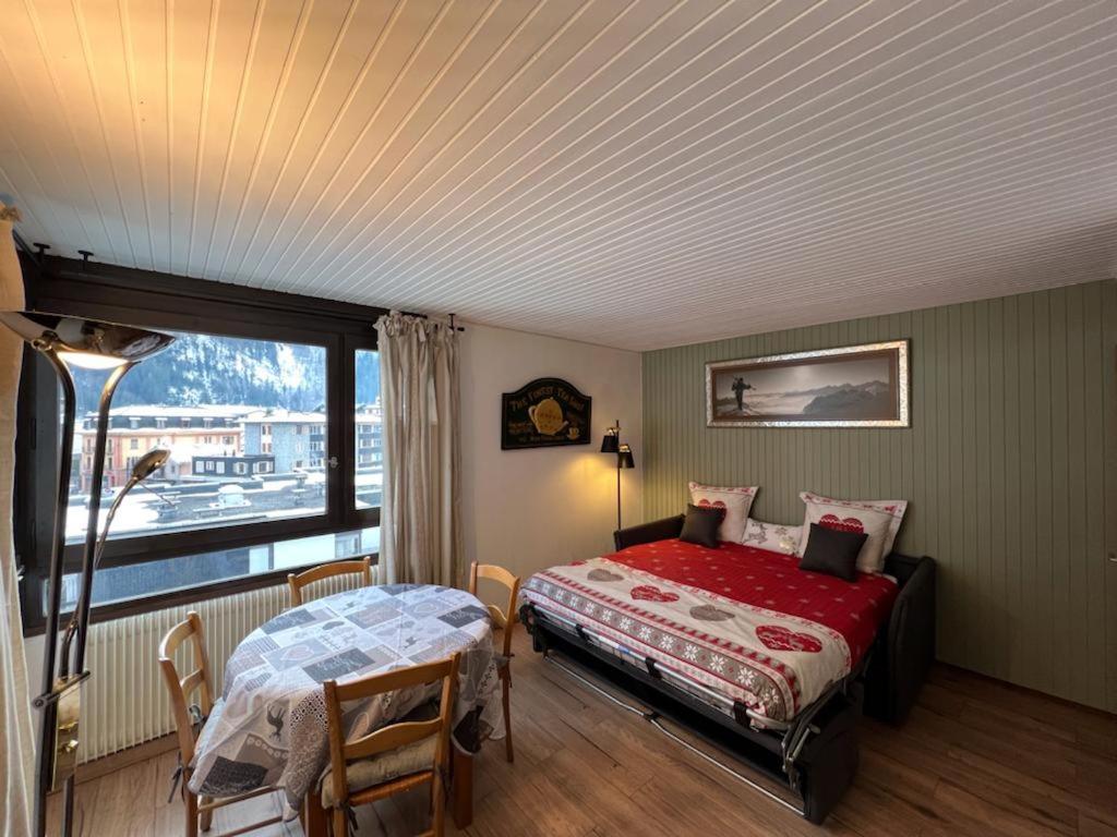 Studio Dent Du Caiman, Chamonix Hyper Centre, Parking, Vue Mont Blanc Exterior photo